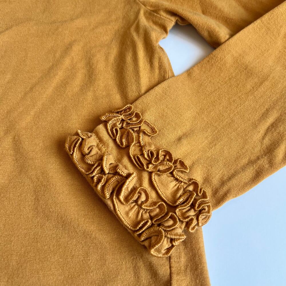 Ruffle Butts Butterscotch Long Sleeve Ruffle Top 6 - Picture 5 of 8